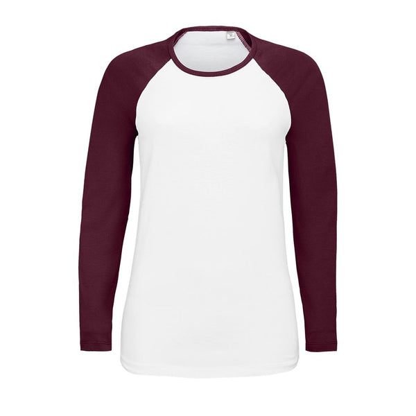 SOL'S MILKY LSL - WOMEN'S TWO-TONE LONG-SLEEVED RAGLAN T-SHIRT