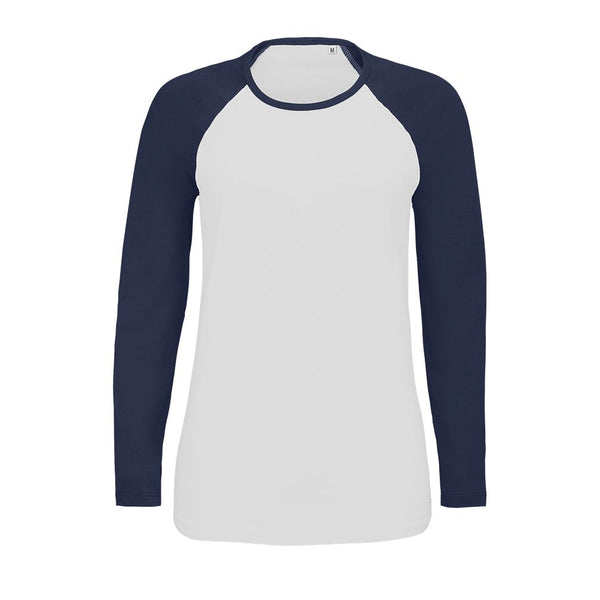 SOL'S MILKY LSL - WOMEN'S TWO-TONE LONG-SLEEVED RAGLAN T-SHIRT