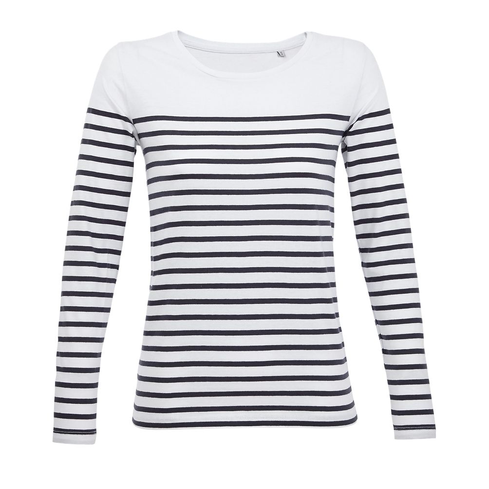 SOL'S MATELOT LSL WOMEN - WOMEN'S LONG-SLEEVED STRIPED T-SHIRT