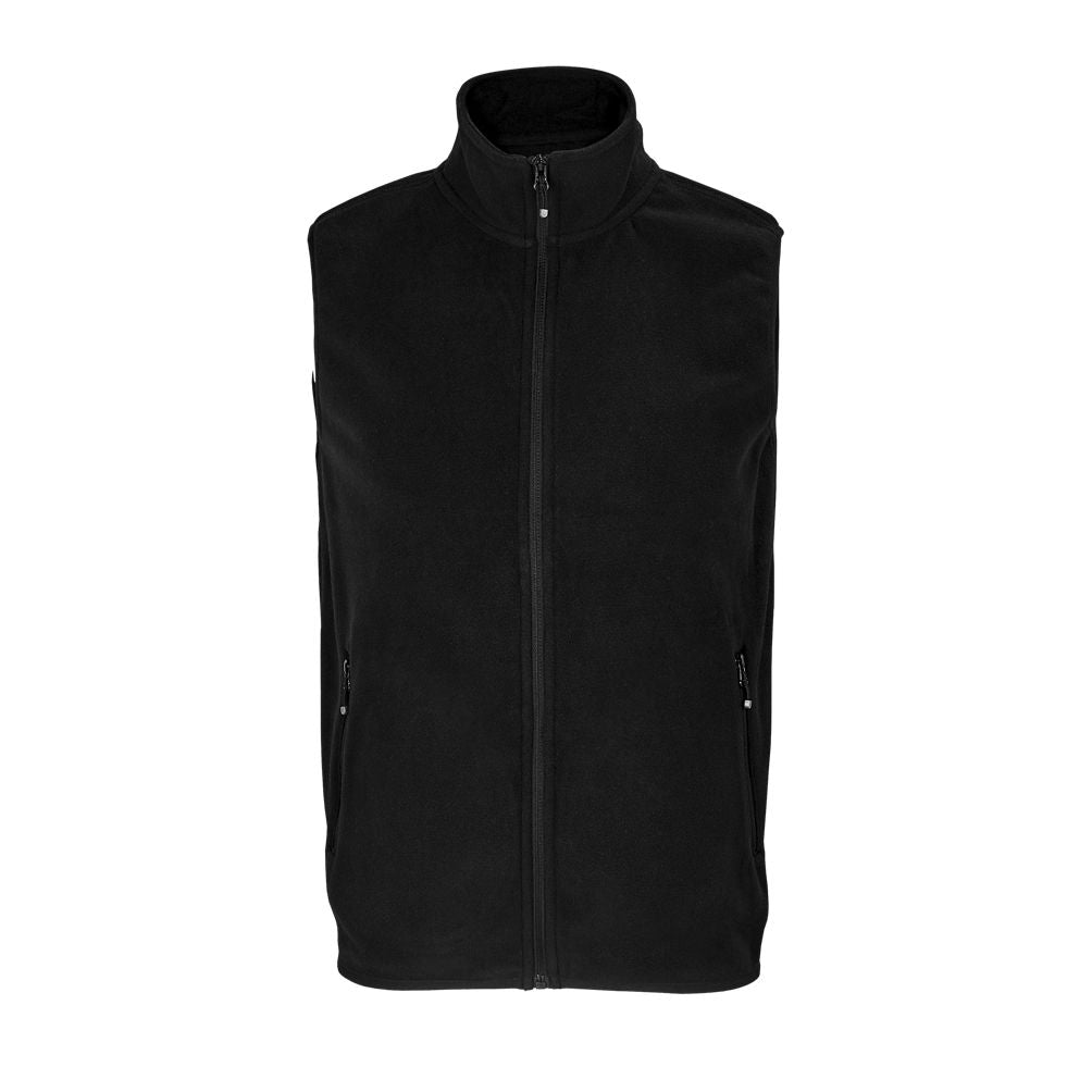 SOL'S FACTOR BW - UNISEX SLEEVELESS ZIP-UP MICROFLEECE JACKET
