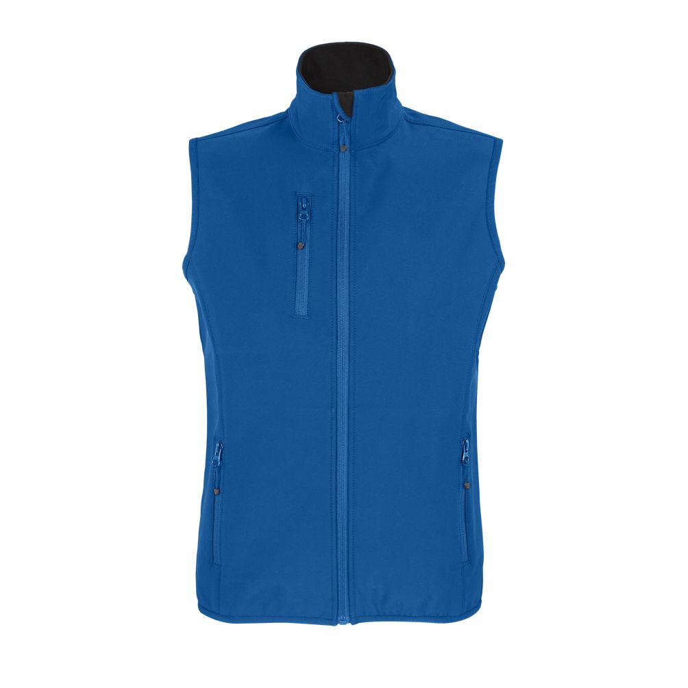 SOL'S FALCON BW WOMEN - SLEEVELESS SOFTSHELL ZIPPED JACKET