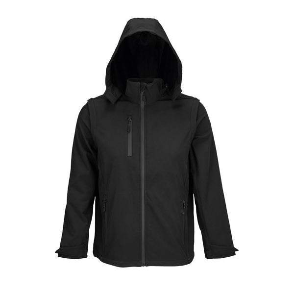 Sol's Falcon 3In1 - Softshell Capuche Et Manches Amovibles