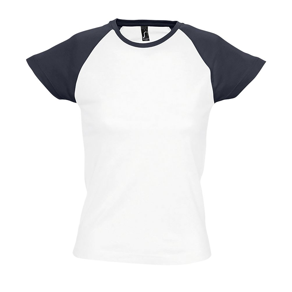 SOL'S MILKY - WOMEN'S TWO-TONE TEE-SHIRT WITH RAGLAN SLEEVES