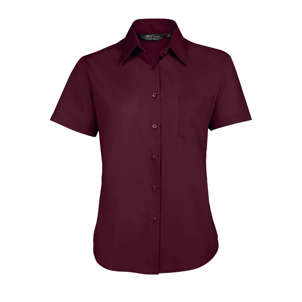 SOL'S ESCAPE - WOMEN'S SHORT SLEEVE POPLIN SHIRT