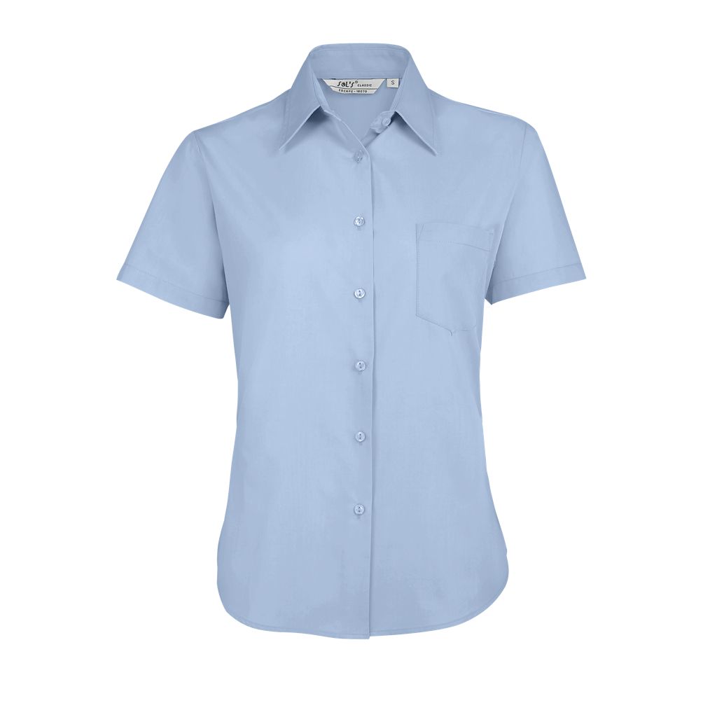 SOL'S ESCAPE - WOMEN'S SHORT SLEEVE POPLIN SHIRT