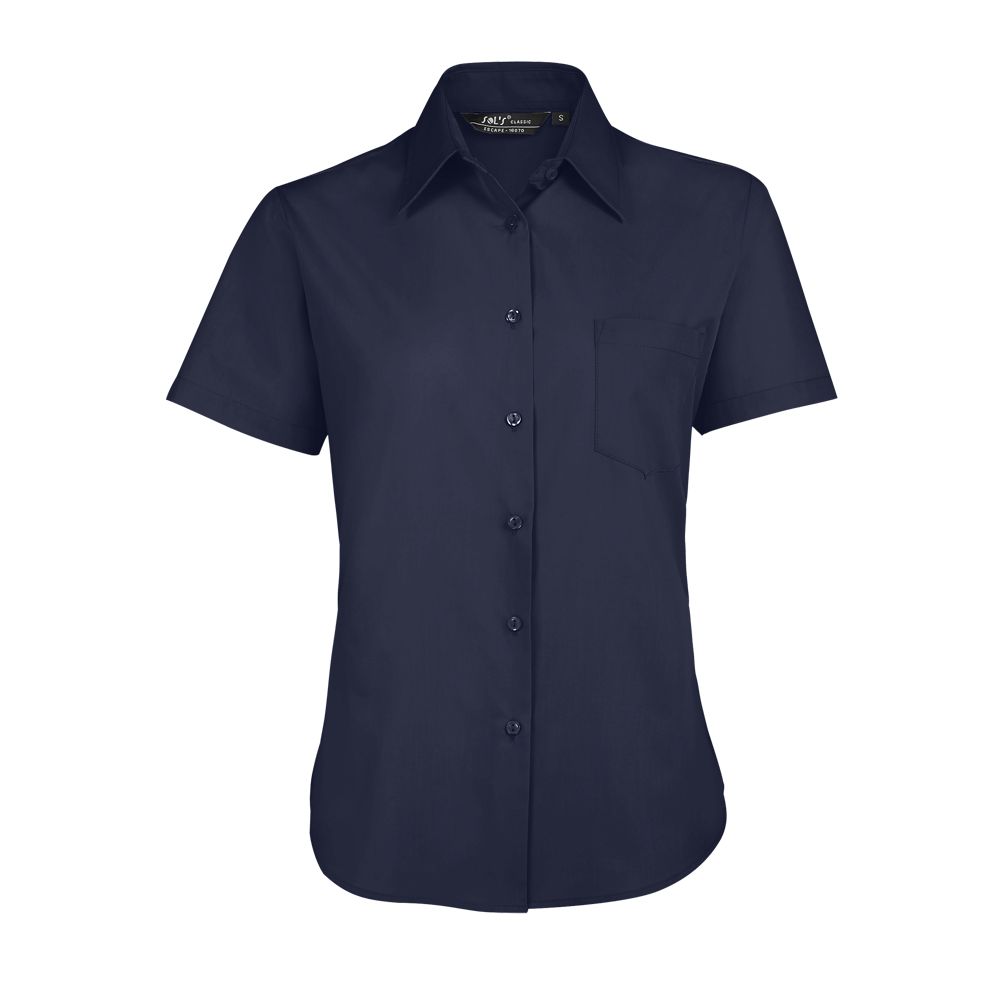 SOL'S ESCAPE - WOMEN'S SHORT SLEEVE POPLIN SHIRT