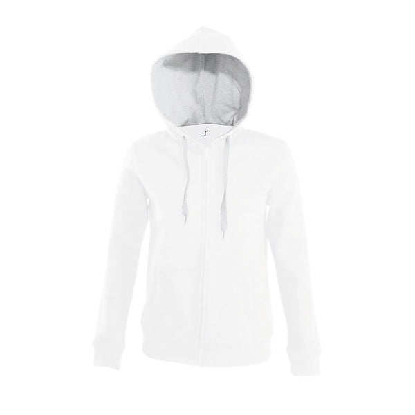 SOL'S SOUL WOMEN - WOMEN'S TWO-TONE ZIPPED JACKET WITH CONTRASTING LINED HOOD