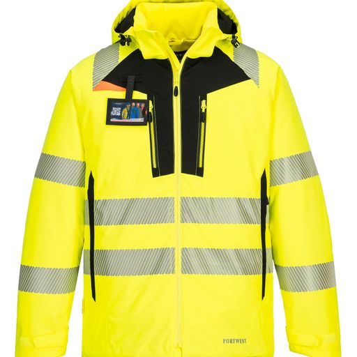 DX4 Veste de pluie haute visibilité