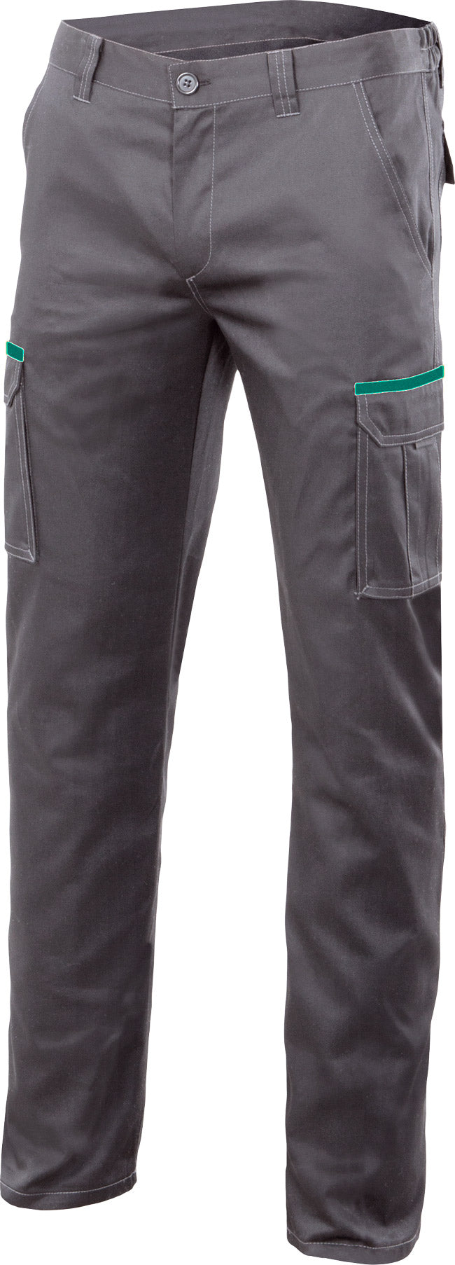 GRAY STRETCH TROUSERS