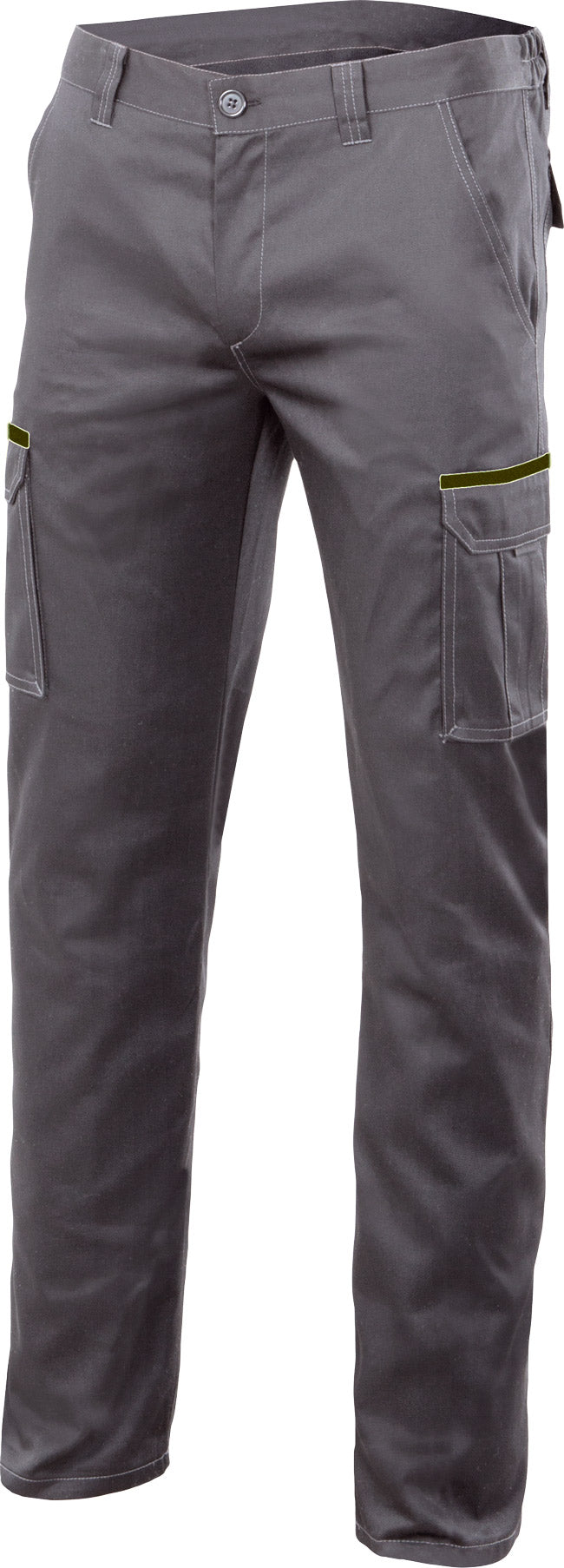 GRAY STRETCH TROUSERS