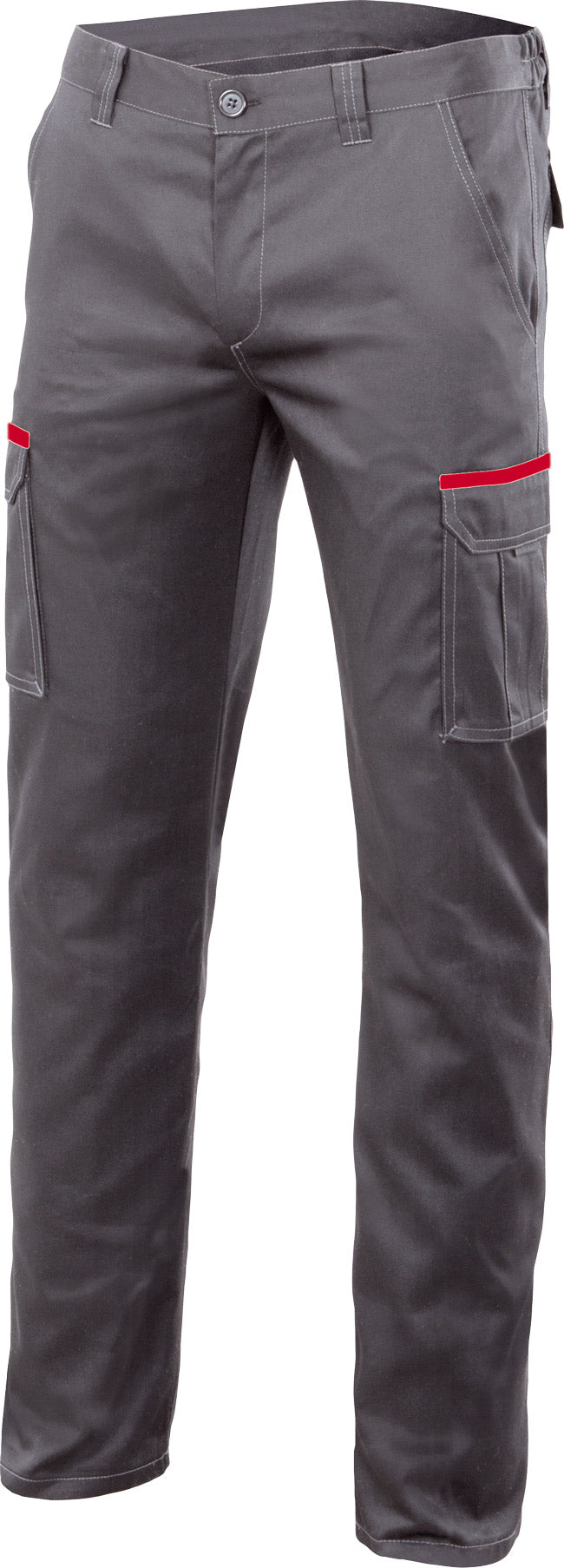 GRAY STRETCH TROUSERS