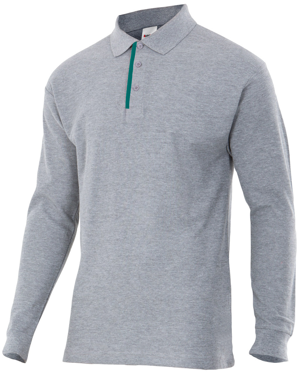 GRAY LS POLO SHIRT