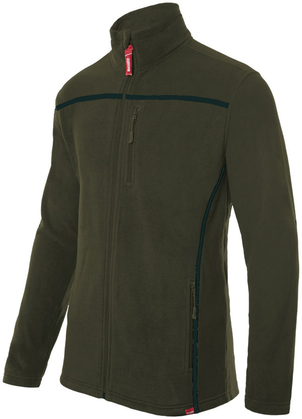 VESTE POLAIRE VERT CHASSEUR