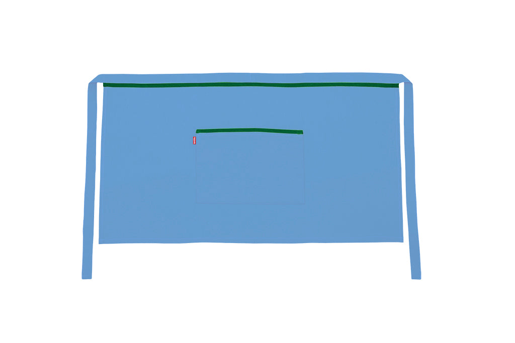 TABLIER COURT BLEU CIEL
