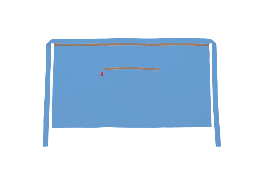 TABLIER COURT BLEU CIEL