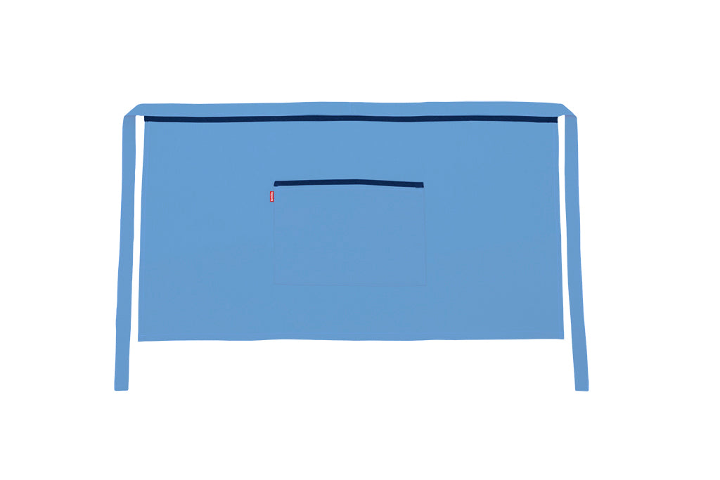 TABLIER COURT BLEU CIEL
