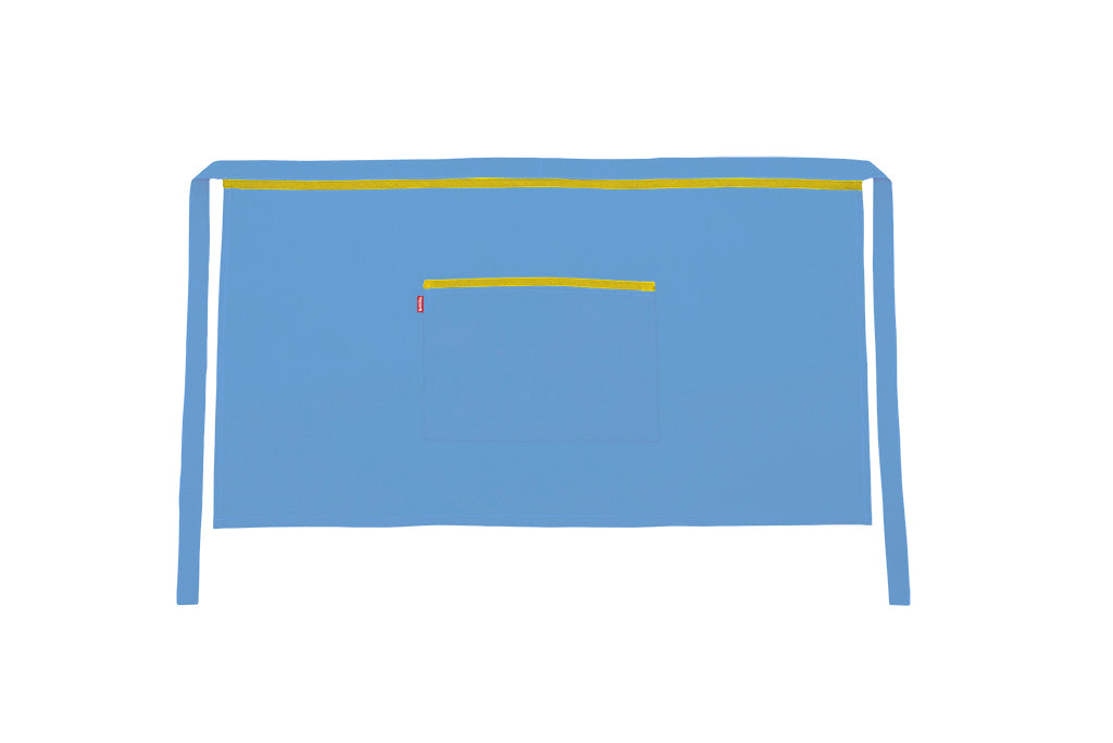 TABLIER COURT BLEU CIEL