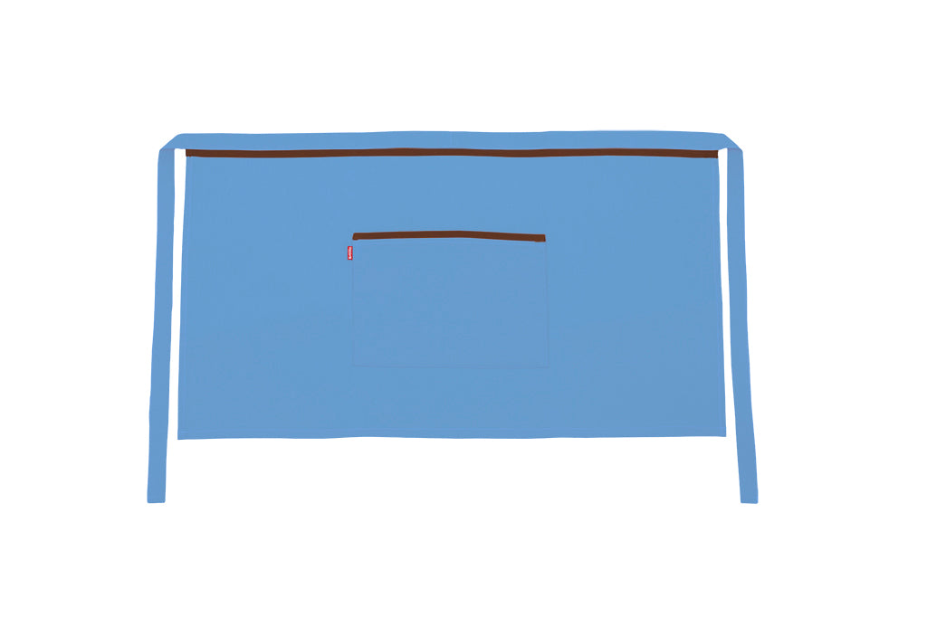 TABLIER COURT BLEU CIEL