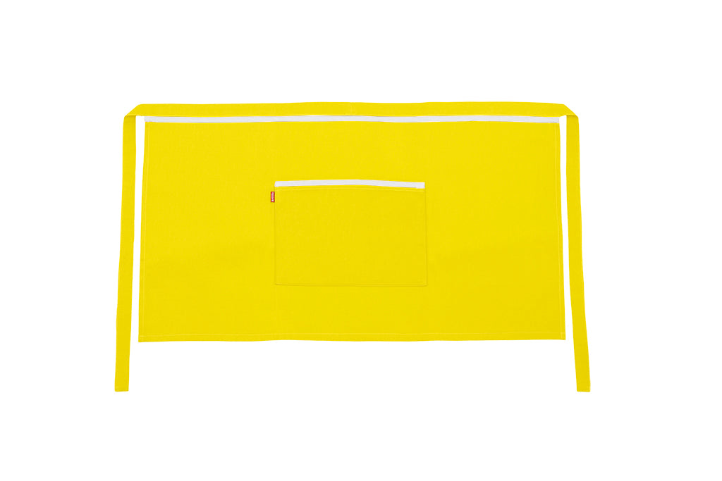 TABLIER COURT JAUNE FLUO