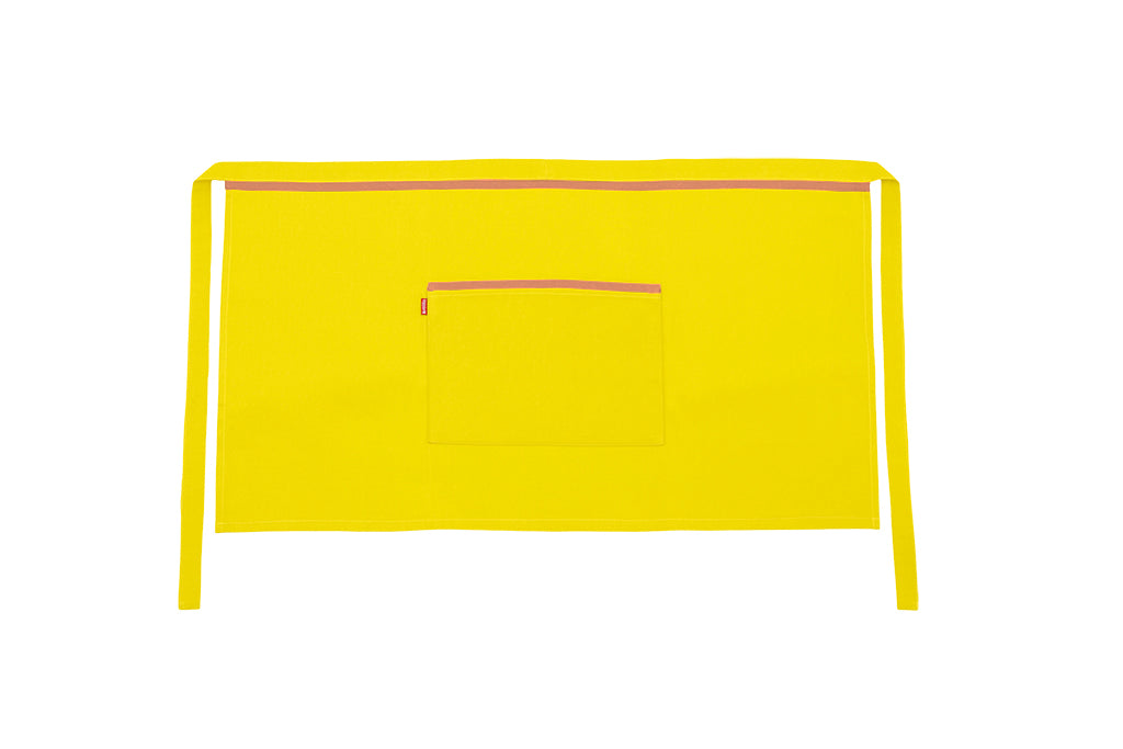 TABLIER COURT JAUNE FLUO