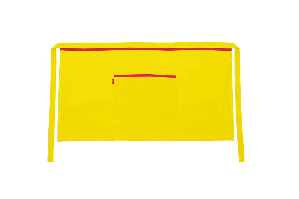 TABLIER COURT JAUNE FLUO