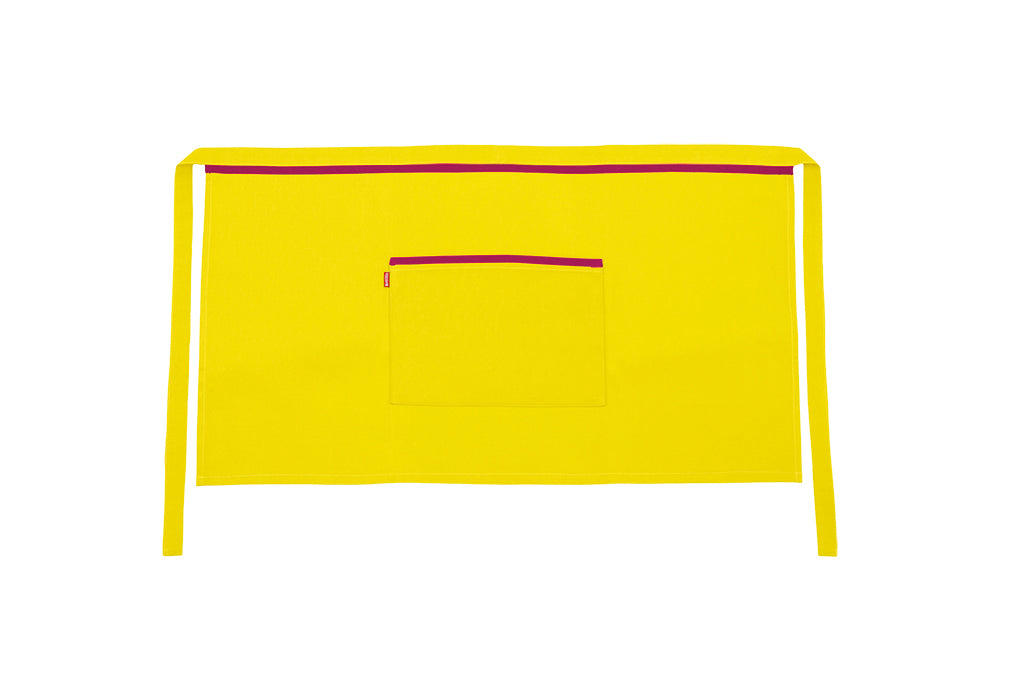 TABLIER COURT JAUNE FLUO