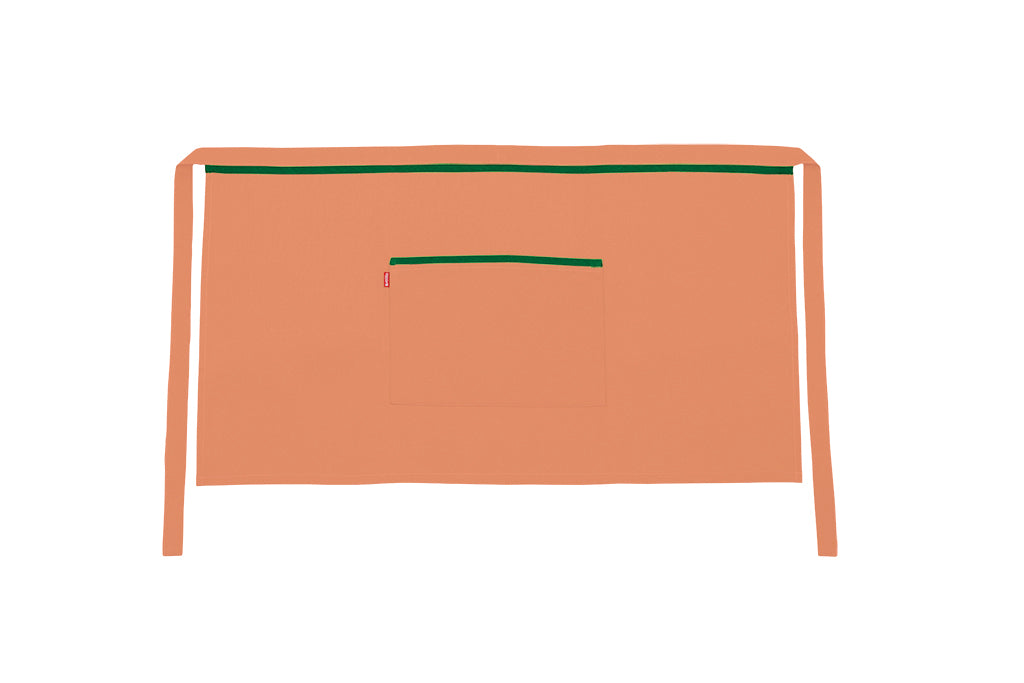 TABLIER COURT ORANGE CLAIR