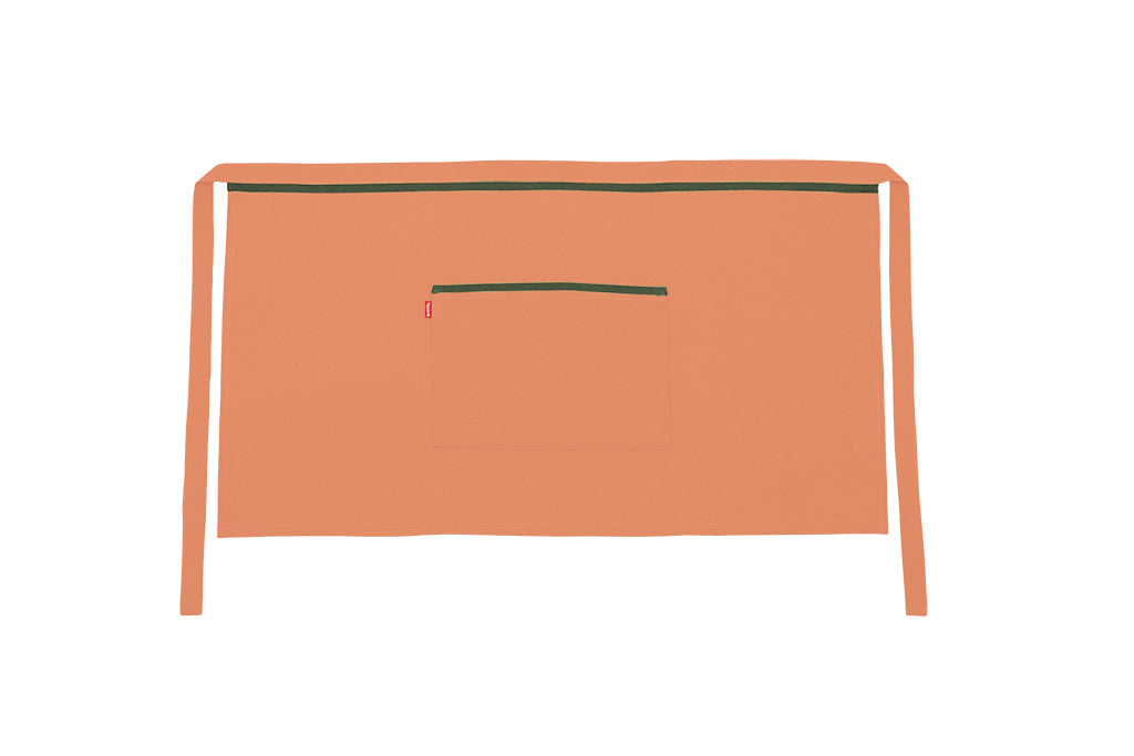 TABLIER COURT ORANGE CLAIR