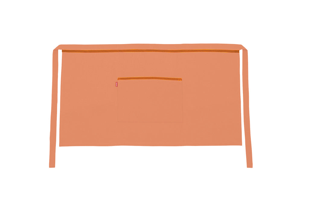 TABLIER COURT ORANGE CLAIR