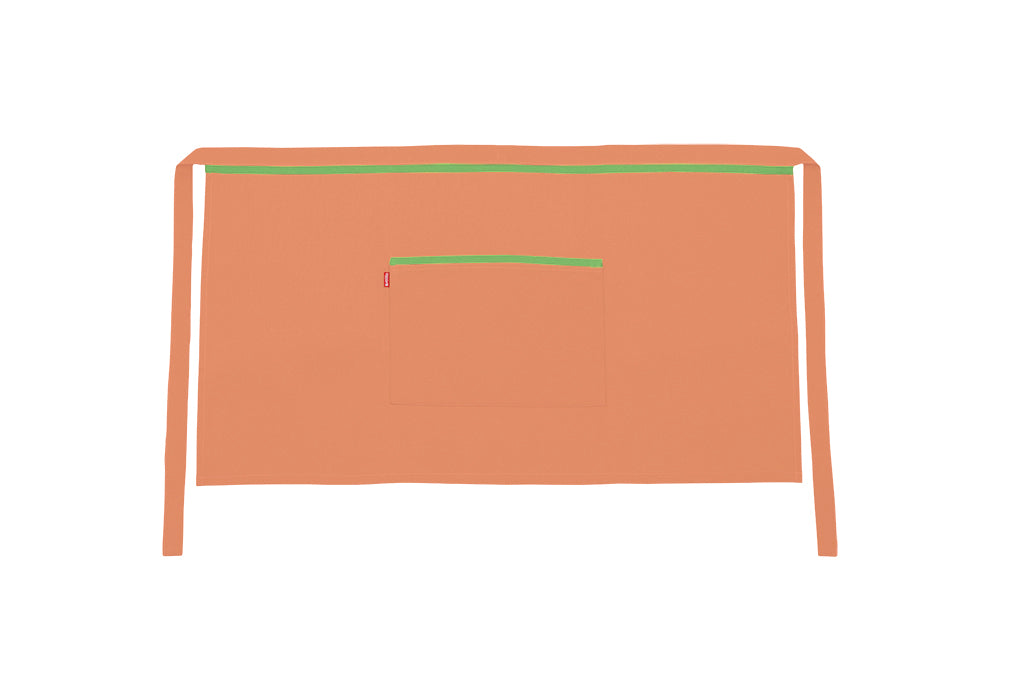 TABLIER COURT ORANGE CLAIR