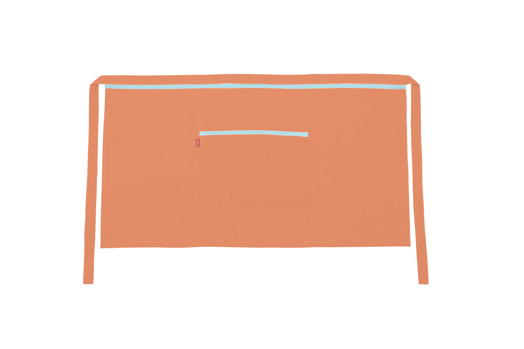 TABLIER COURT ORANGE CLAIR