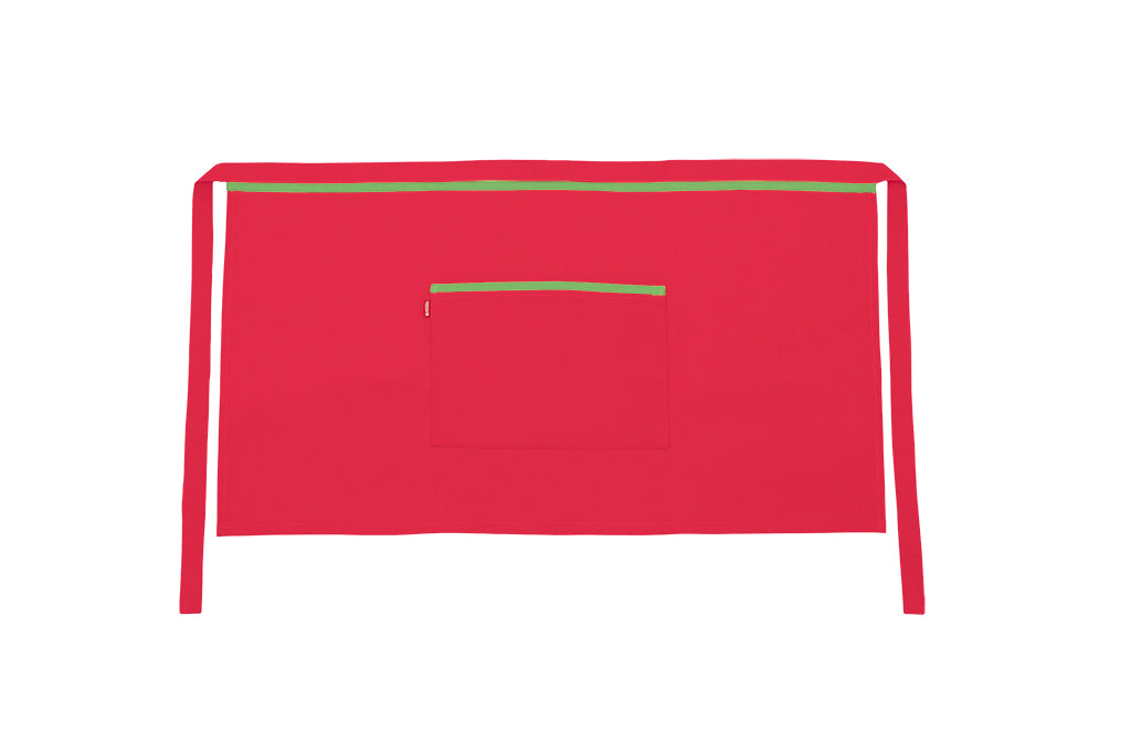 TABLIER COURT ROUGE CORAIL