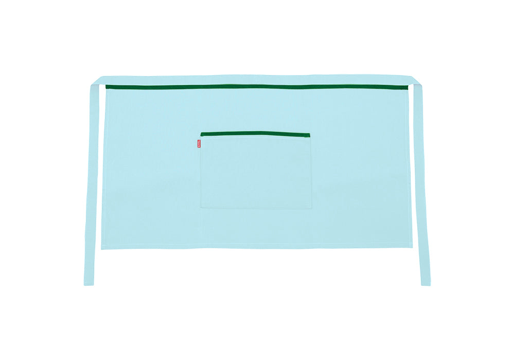 TABLIER COURT TURQUOISE CLAIR