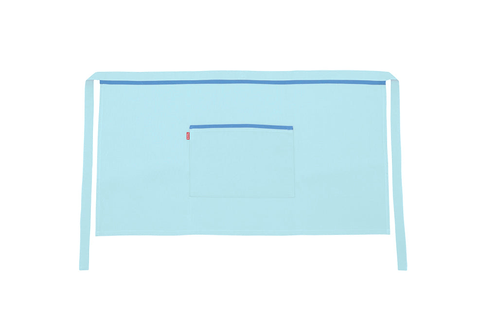 TABLIER COURT TURQUOISE CLAIR
