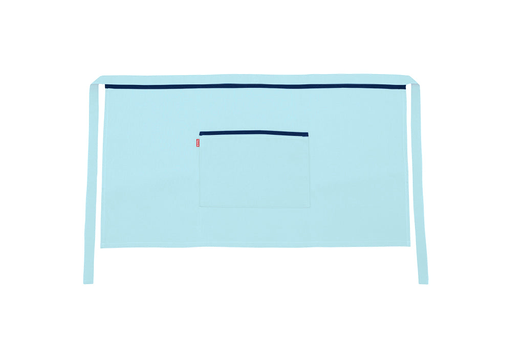 TABLIER COURT TURQUOISE CLAIR