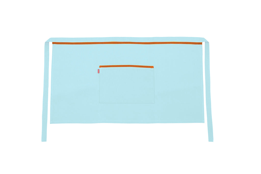 TABLIER COURT TURQUOISE CLAIR