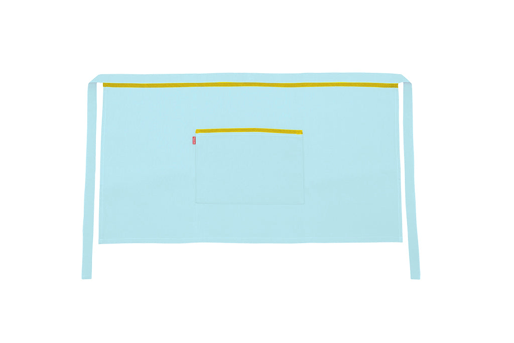TABLIER COURT TURQUOISE CLAIR