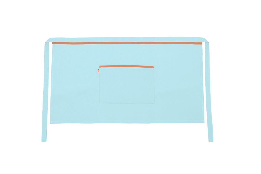 TABLIER COURT TURQUOISE CLAIR
