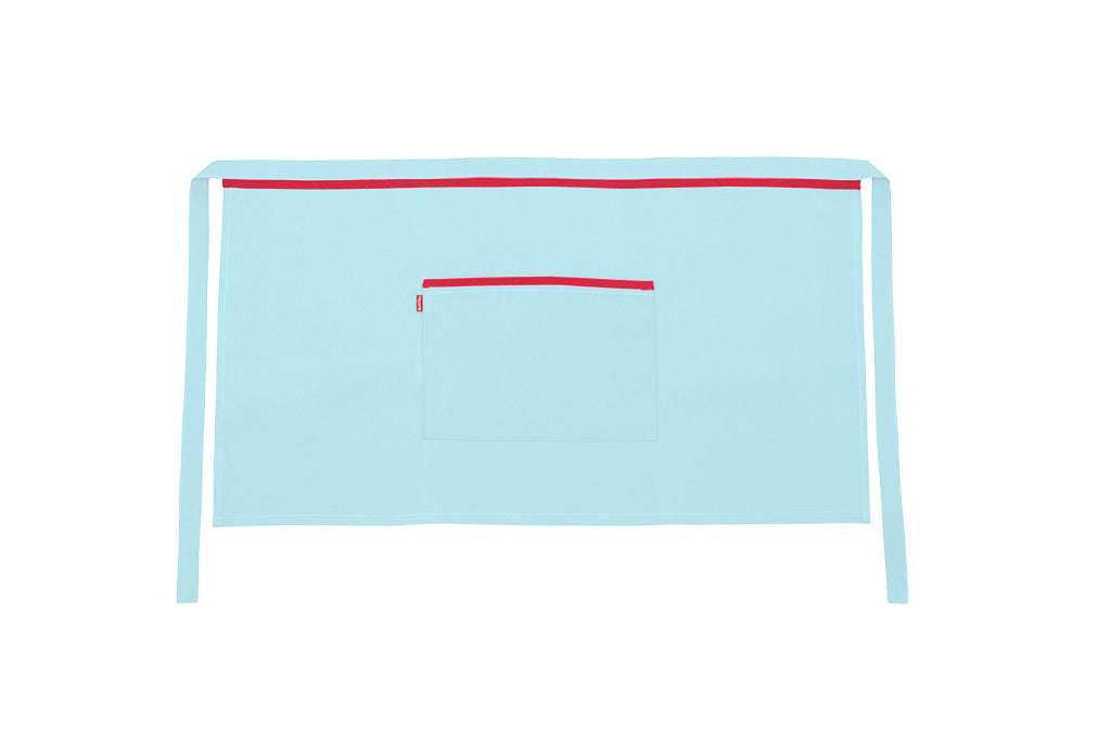 TABLIER COURT TURQUOISE CLAIR