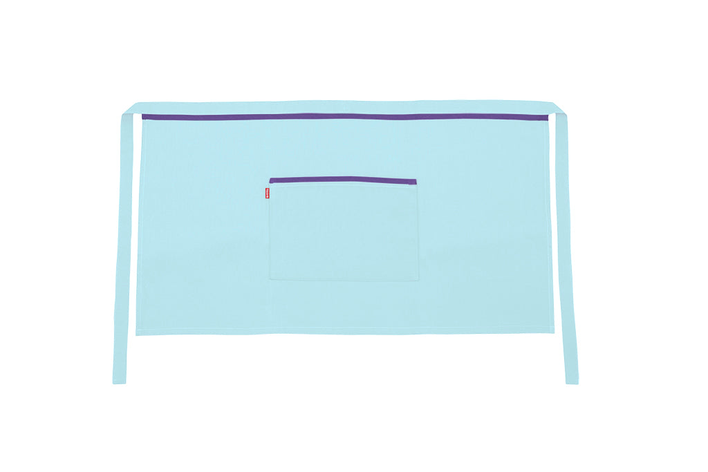 TABLIER COURT TURQUOISE CLAIR
