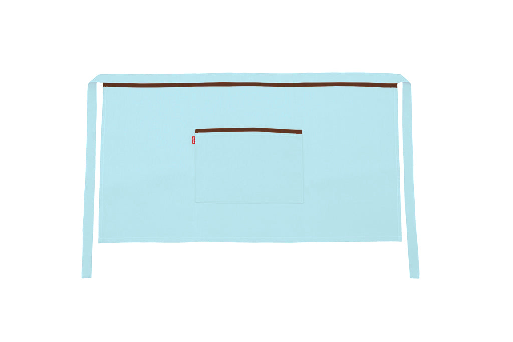 TABLIER COURT TURQUOISE CLAIR