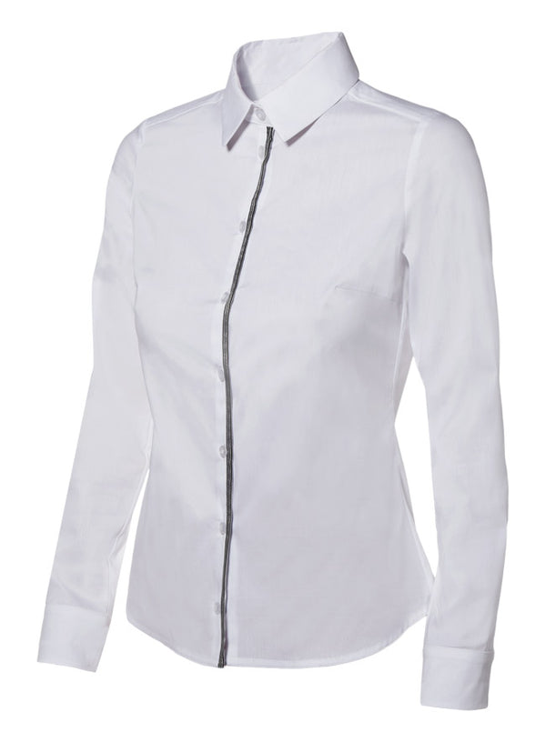 CHEMISE STRETCH ML FEMME BLANC