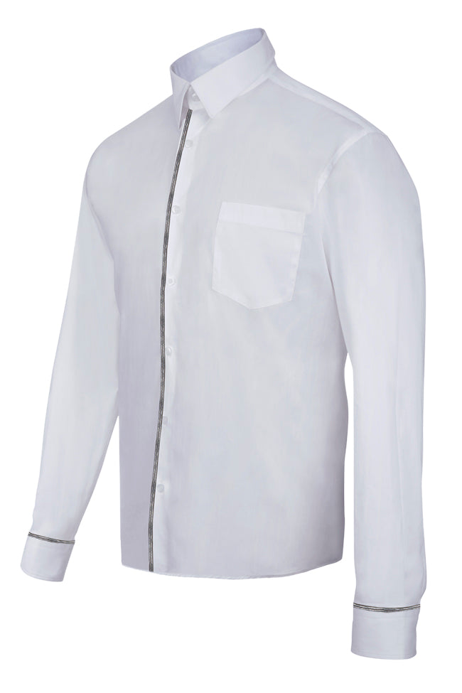 CHEMISE STRETCH ML HOMME BLANC