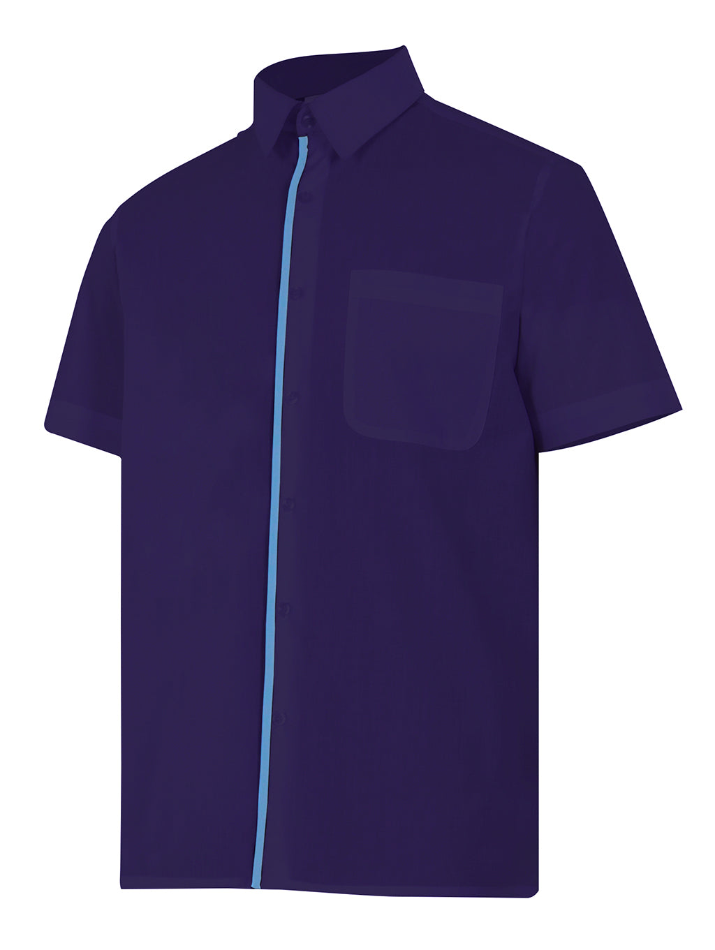 CHEMISE MC BLEU MARINE