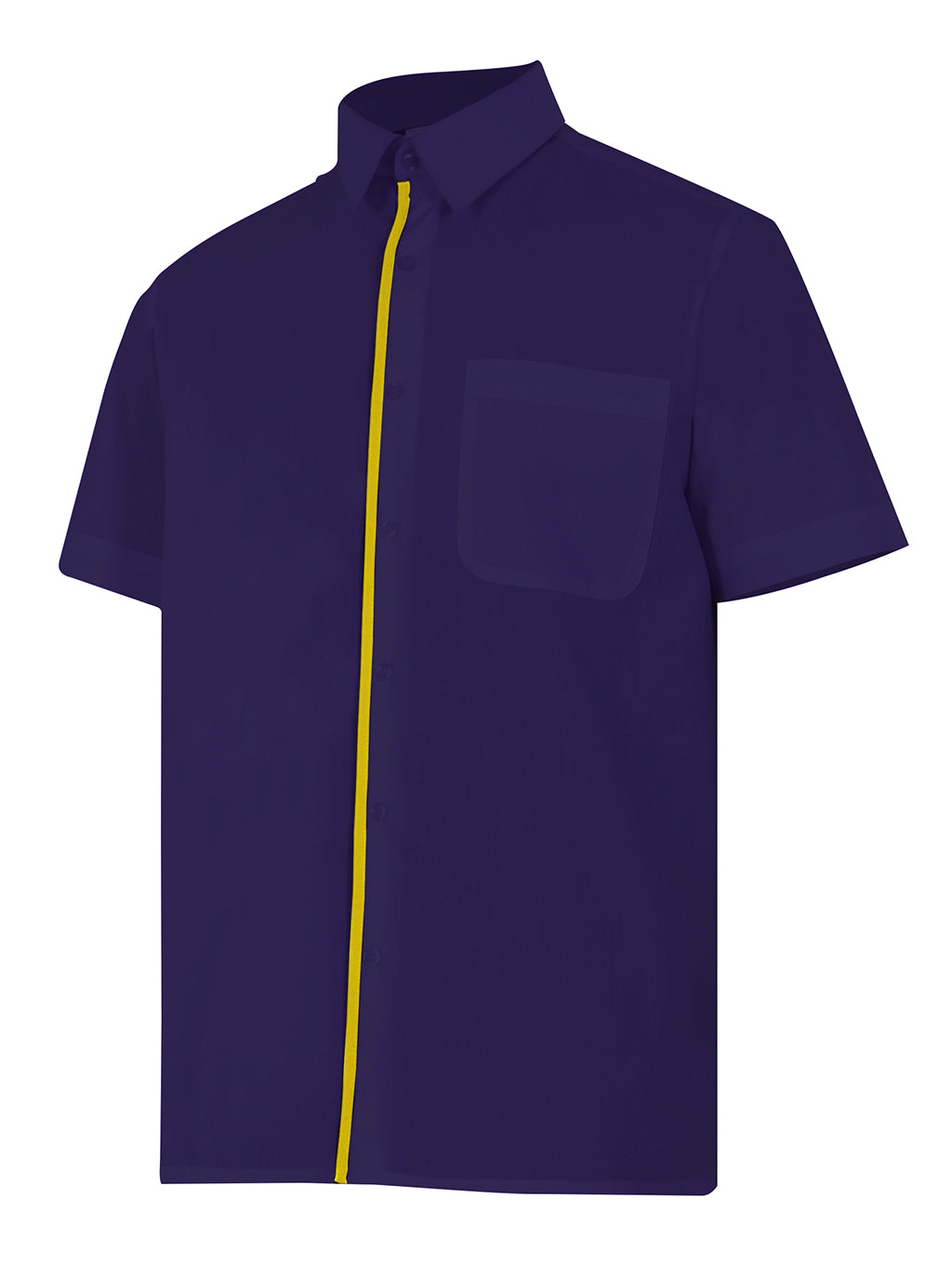 CHEMISE MC BLEU MARINE