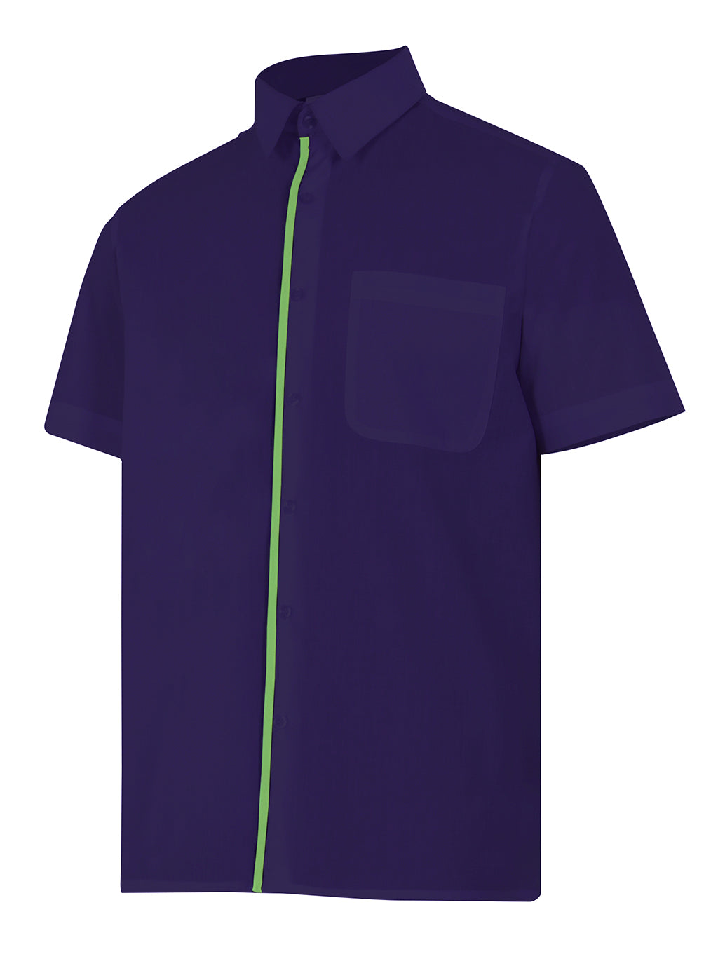 CHEMISE MC BLEU MARINE