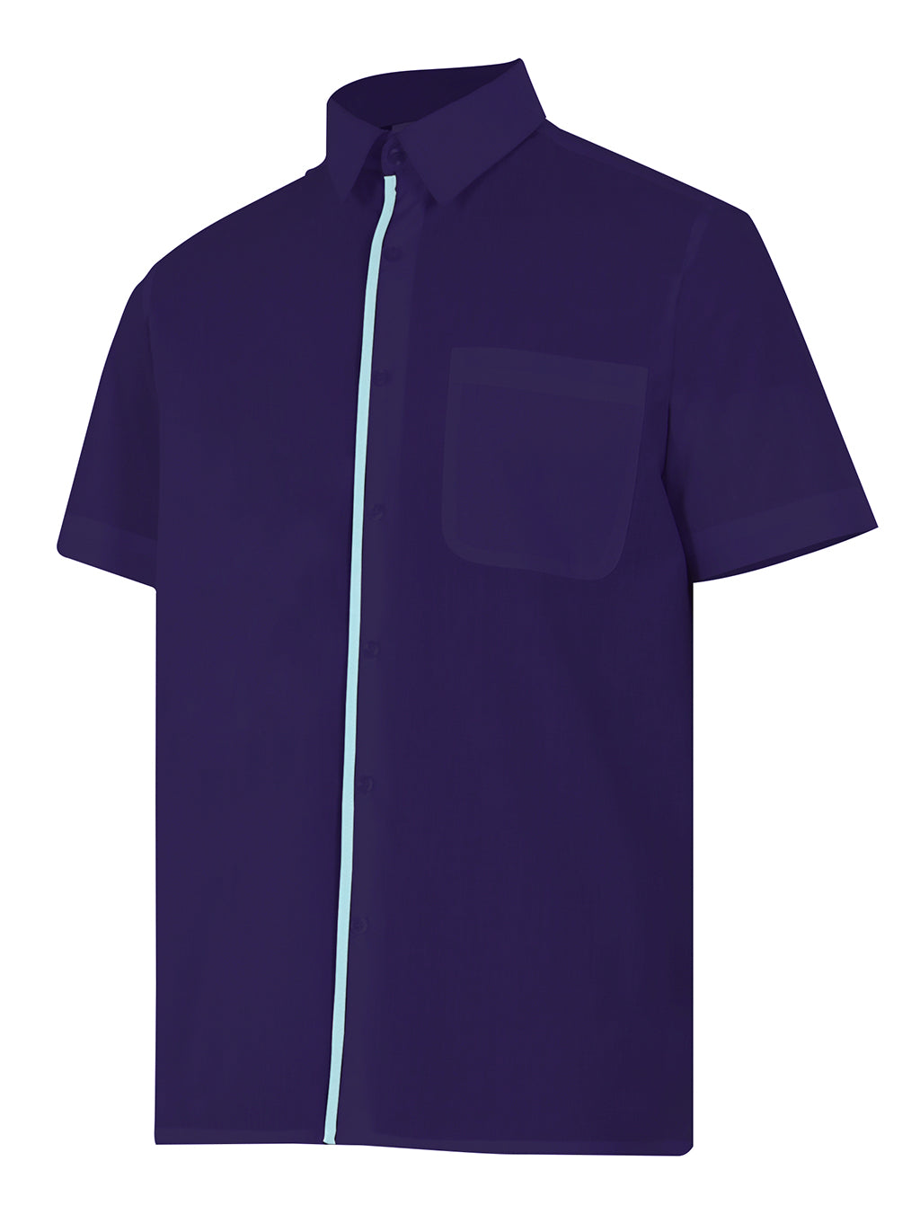CHEMISE MC BLEU MARINE