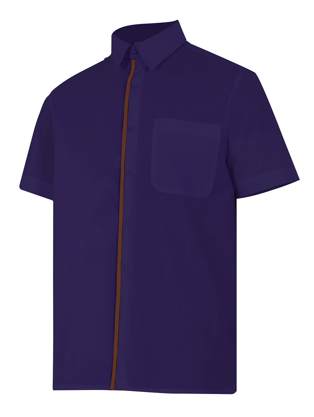 CHEMISE MC BLEU MARINE
