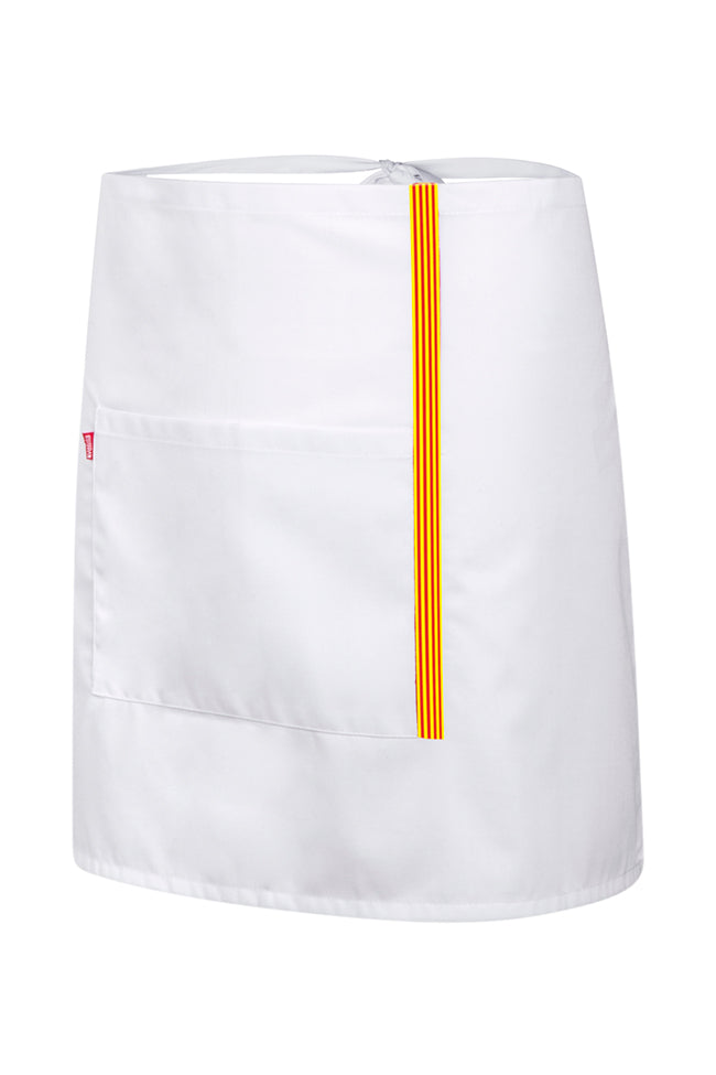 TABLIER COURT BLANC