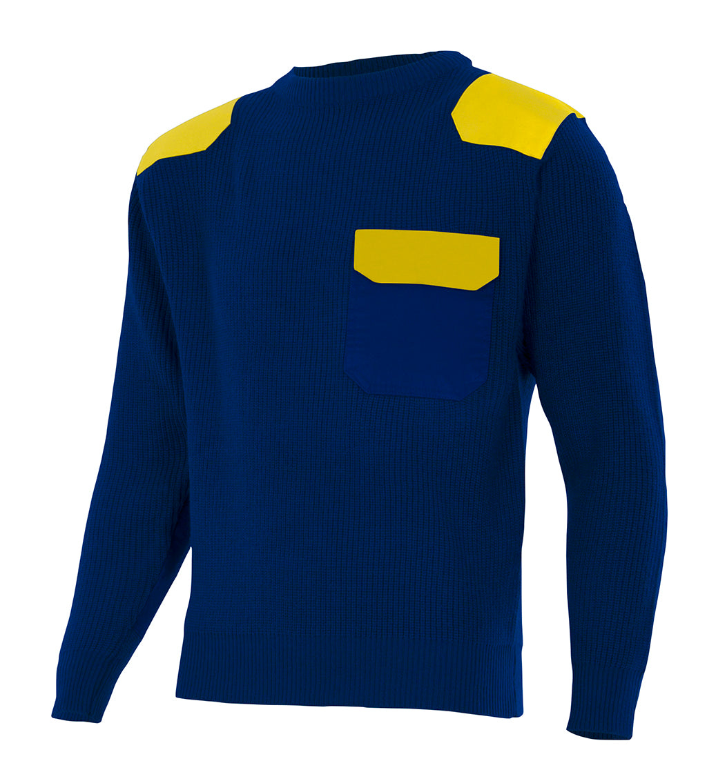 NAVY BLUE JERSEY SWEATER